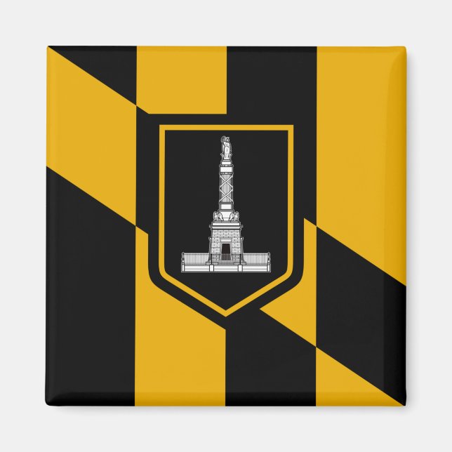 Flag of Baltimore (Maryland, USA) Magnet (Front)