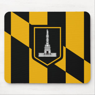 Flag of Baltimore (Maryland, USA) Mouse Mat
