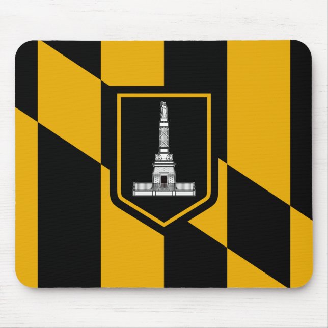 Flag of Baltimore (Maryland, USA) Mouse Mat (Front)