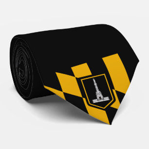 Flag of Baltimore (Maryland, USA) Tie