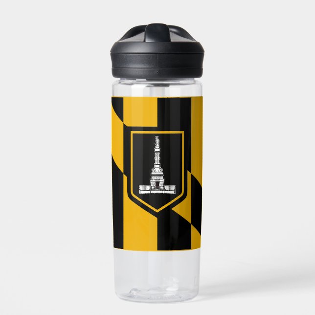 Flag of Baltimore, Maryland Water Bottle (Front)