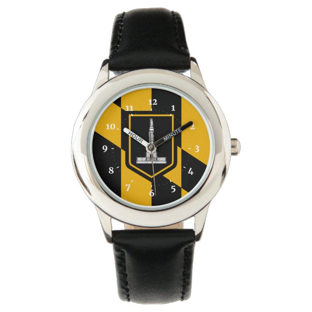Flag of Baltimore, Maryland Wristwatch (Front)