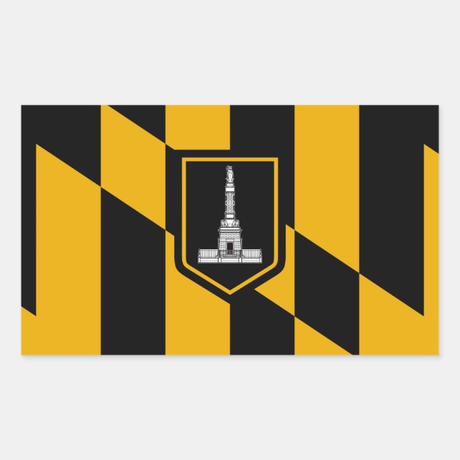 Flag of Baltimore Rectangular Sticker (Front)