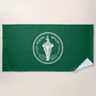 Flag of Bangkok (Thai Capital City) Beach Towel