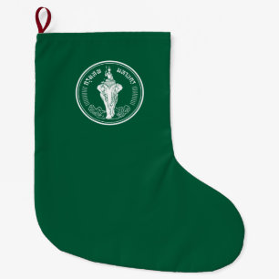 Flag of Bangkok (Thai Capital City) Large Christmas Stocking