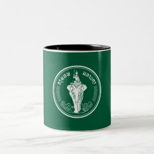 Flag of Bangkok (Thai Capital City) Two-Tone Coffee Mug