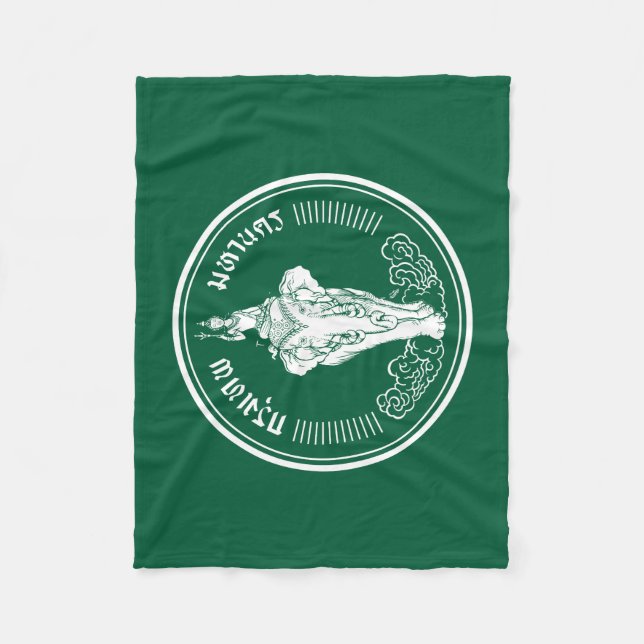 Flag of Bangkok, Thailand Fleece Blanket (Front)