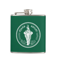 Flag of Bangkok, Thailand Hip Flask