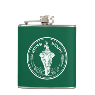 Flag of Bangkok, Thailand Hip Flask