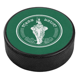 Flag of Bangkok, Thailand Hockey Puck