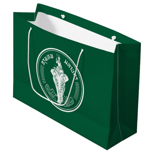 Flag of Bangkok, Thailand Large Gift Bag (Front Angled)