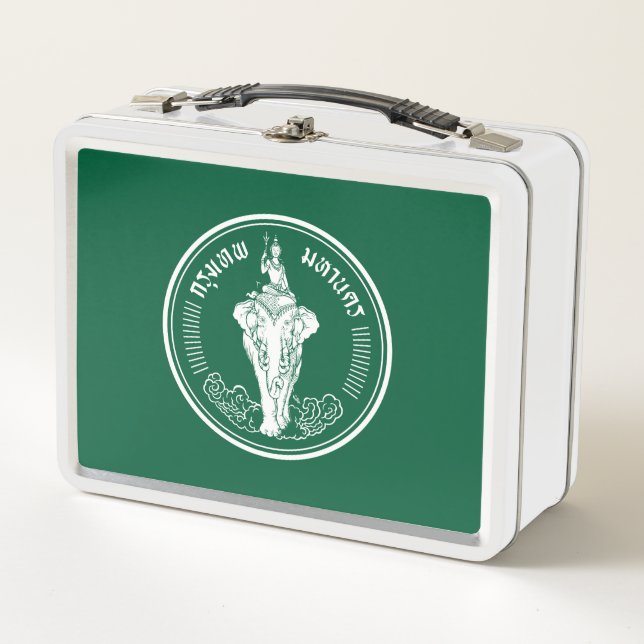 Flag of Bangkok, Thailand Metal Lunch Box (Front)