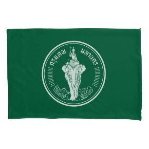 Flag of Bangkok, Thailand Pillow Case