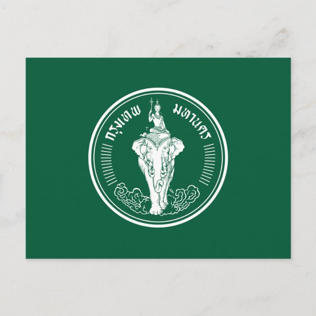 Flag of Bangkok, Thailand Postcard (Front)