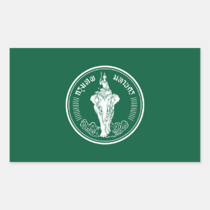 Flag of Bangkok, Thailand Rectangular Sticker