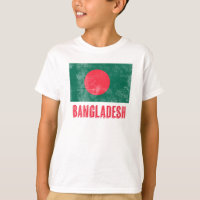 Flag of Bangladesh "Grunge" look.