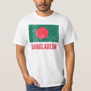 Flag of Bangladesh "Grunge" look. T-Shirt