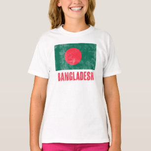 Flag of Bangladesh "Grunge" look. T-Shirt