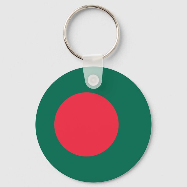 Flag of Bangladesh Key Ring (Front)