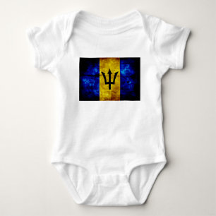 Flag of Barbados Baby Bodysuit