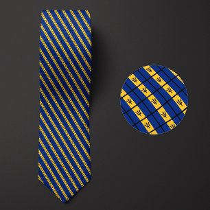 Flag of Barbados Pattern Tie