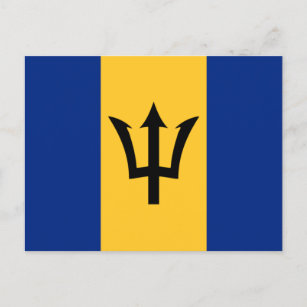Flag of Barbados Postcard