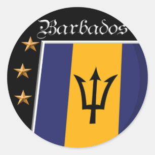 Flag of Barbados stickers