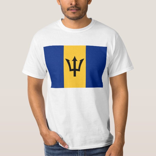 Flag of Barbados T-Shirt (Front)