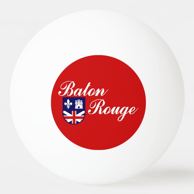 Flag of Baton Rouge, Louisiana Ping-Pong Ball (Front)