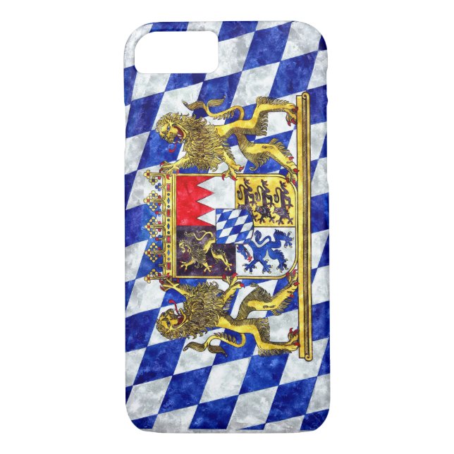 Flag of Bavaria Case-Mate iPhone Case (Back)