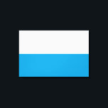 Flag of Bavaria (German State) Canvas Print<br><div class="desc">This design features the flag of Bavaria, which is a landlocked state of Germany, occupying its southeastern corner. Bavaria is the largest German state by land area. Bavaria's main cities are Munich (its capital and largest city), Nuremberg, Augsburg, Regensburg, Würzburg, Ingolstadt, Fürth and Erlangen. Bavarians have traditionally been proud of...</div>