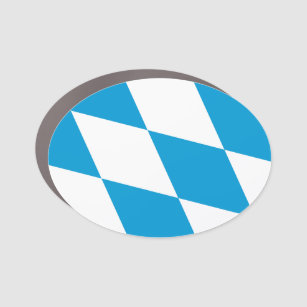 Flag of Bavaria, GERMANY Car Magnet