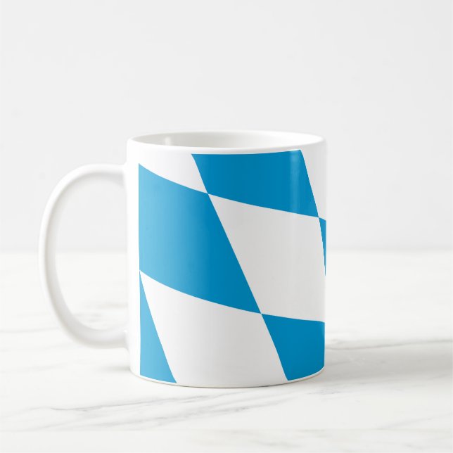 Flag of Bavaria, GERMANY Coffee Mug (Left)
