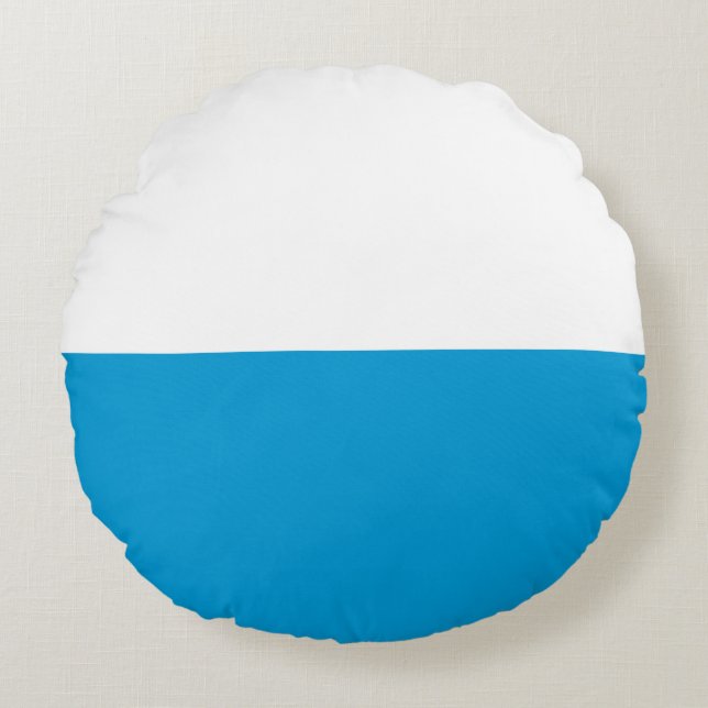 Flag of Bavaria Round Pillow (Front)