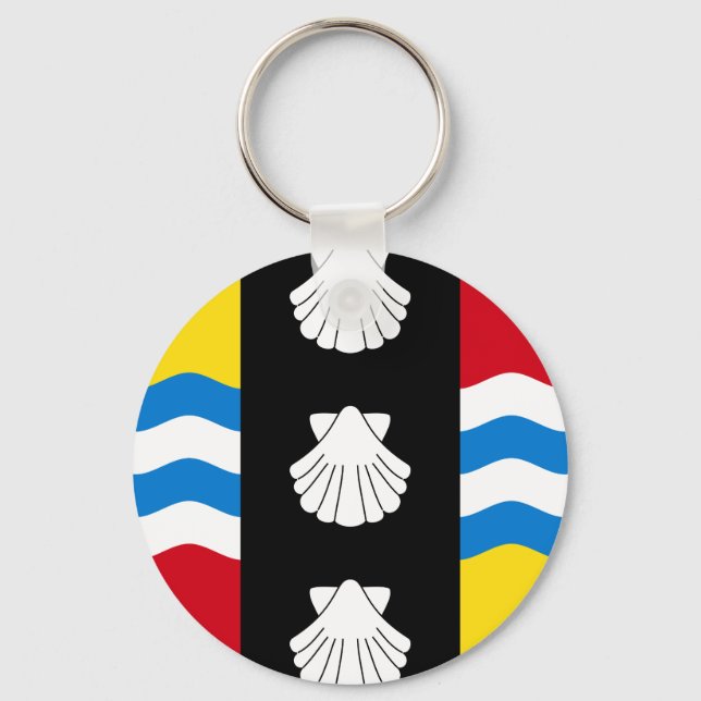 Flag of Bedfordshire Key Ring (Front)