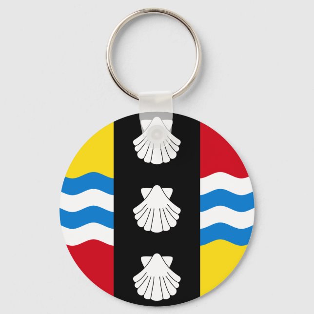 Flag of Bedfordshire Keychain (Front)