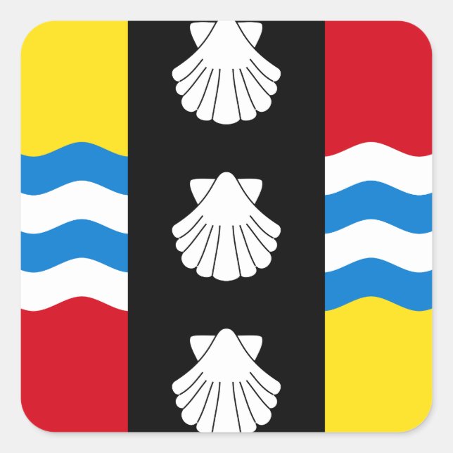Flag of Bedfordshire Square Sticker (Front)