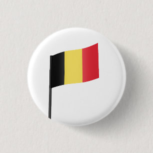 Flag of Belgium 3 Cm Round Badge