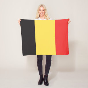 Flag of Belgium Fleece Blanket
