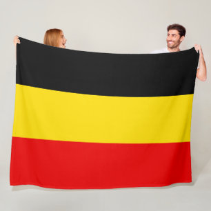 Flag of Belgium large Fleece Blanket