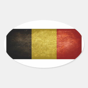 Flag of Belgium Oval Sticker