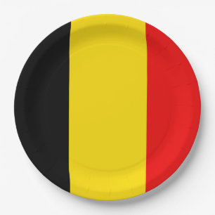 Flag of Belgium Paper Plate