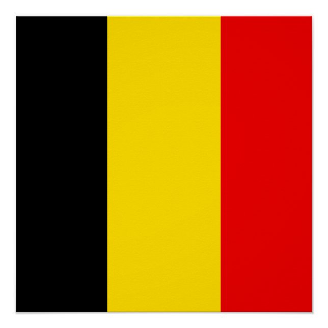 Flag of Belgium Poster (Front)