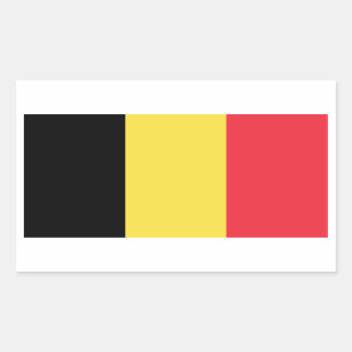 Flag of Belgium Rectangular Sticker