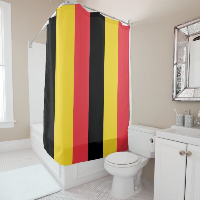 Flag of Belgium Shower Curtain (In Situ)