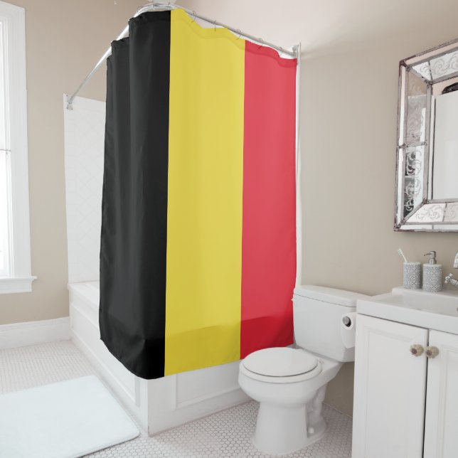 Flag of Belgium Shower Curtain (In Situ)