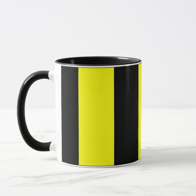Flag Of Belgium Striped Mug (Left)