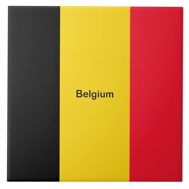 Flag of Belgium Tile (Front)