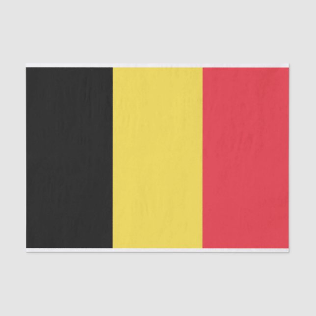 Flag of Belgium Tissue Paper (Front)