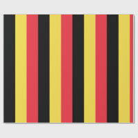 Flag of Belgium Wrapping Paper